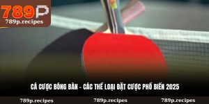 Cá Cược Bóng Bàn – Các Thể Loại Đặt Cược Phổ Biến 2025