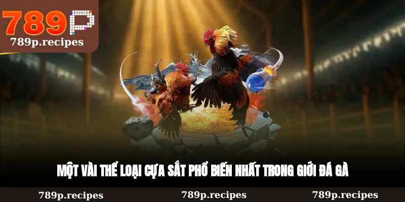 Một vài thể loại cựa sắt phổ biến nhất trong giới đá gà